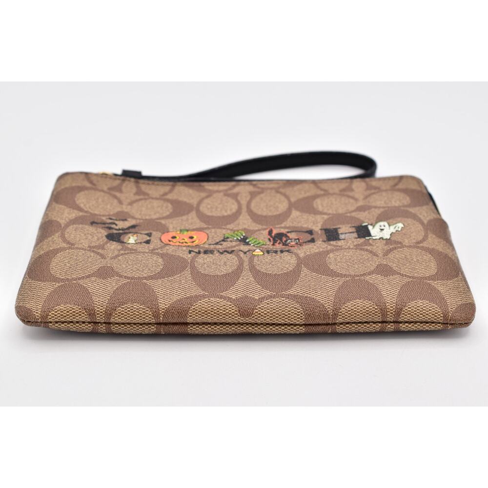 Coach HALLOWEEN Wristlet Bag Cards ID XL Phone Case Witch Bats Cat Pumpkin 2022 - Picture 3 of 14
